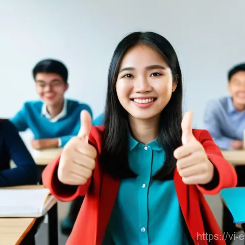 디지털 학습 환경에서의 소통 증진 방안 - **Prompt 1: Vibrant Online Classroom Engagement**
    A group of diverse Vietnamese university stude...