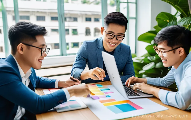 소통과 협력 학습의 연계성 - A dynamic illustration capturing the essence of active listening and non-verbal communication. Two y...