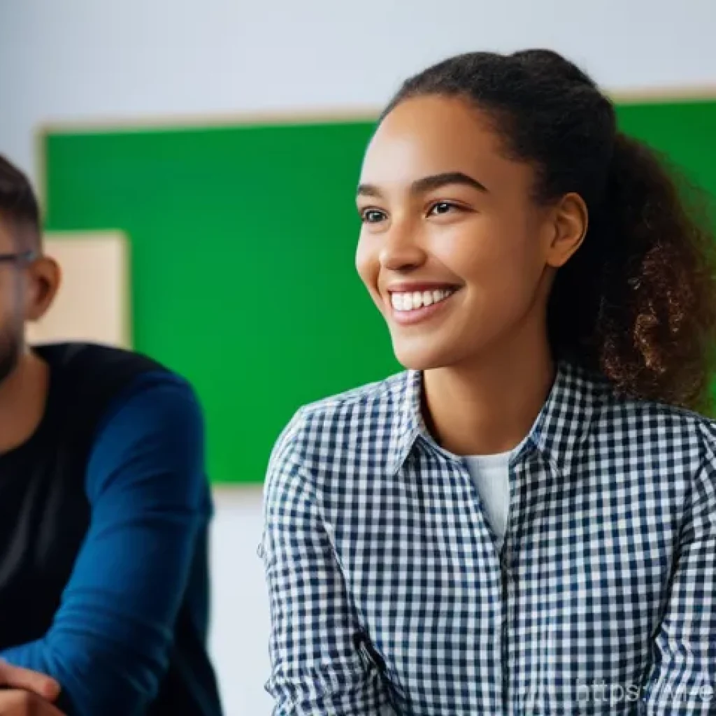 소통을 통한 학습자 자신감 증진 - **Breaking Barriers to Confident Communication:**
    An image depicting a young adult, initially ap...