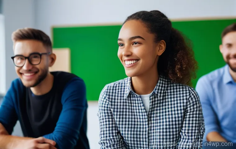 소통을 통한 학습자 자신감 증진 - **Breaking Barriers to Confident Communication:**
    An image depicting a young adult, initially ap...